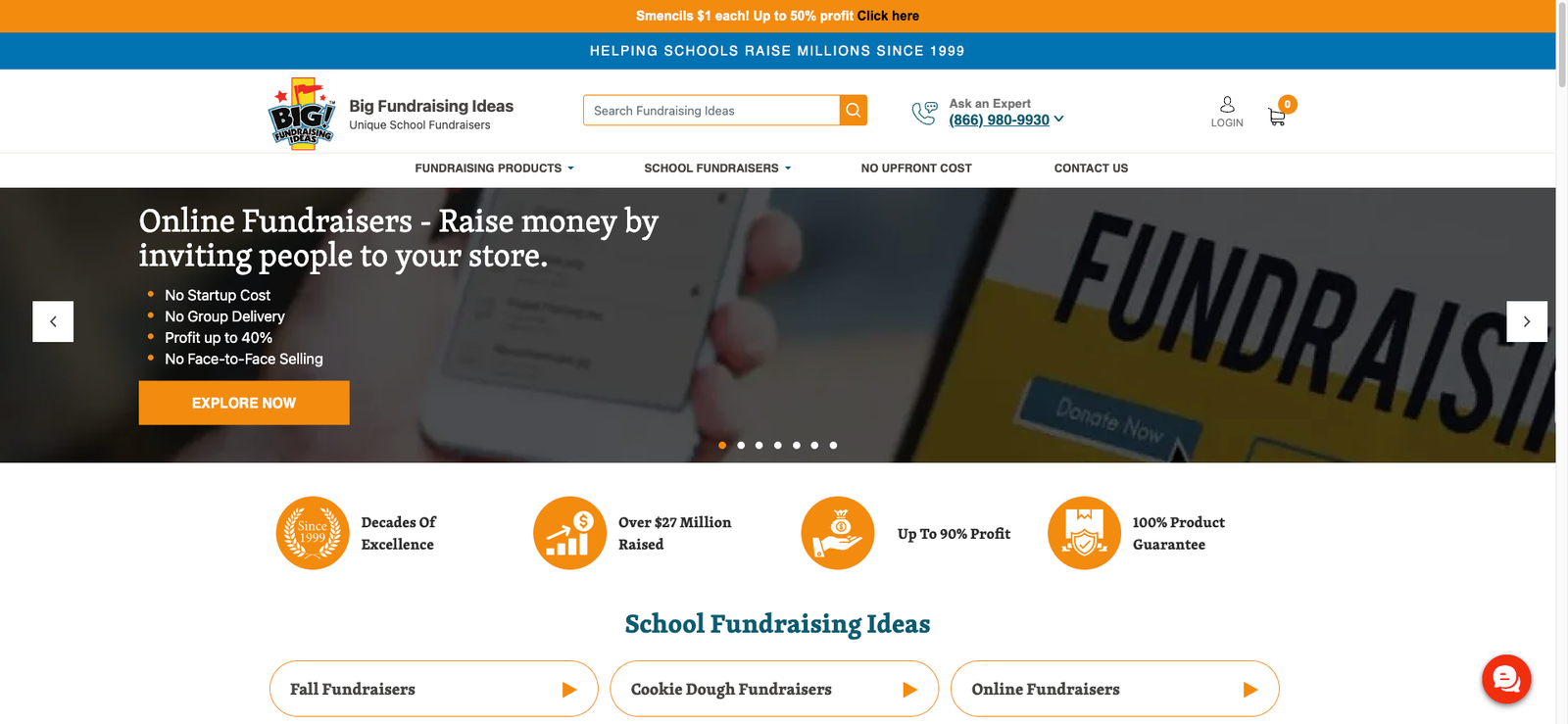 Big Fundraising Ideas website